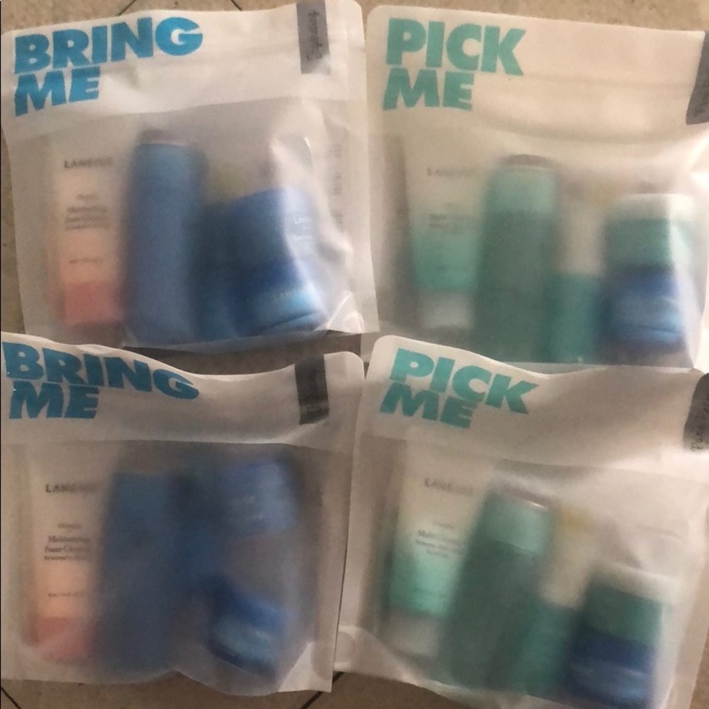 NWT 4 packs of travel size laneige products